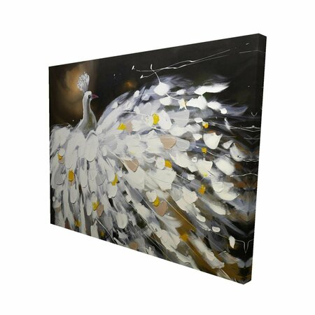 FONDO 16 x 20 in. Abstract Peacock-Print on Canvas FO2777167